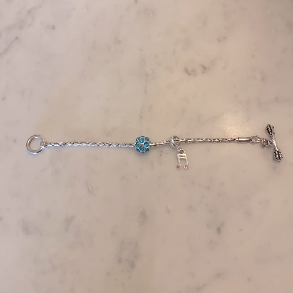 Brighton Slide Charm Bracelet includes 2 Charms